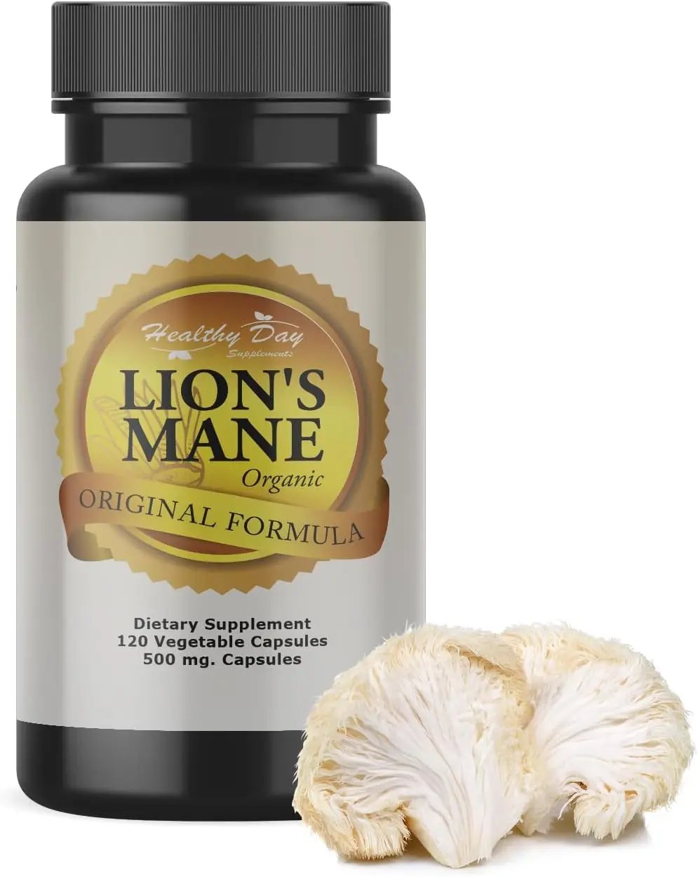 Lion’s Mane Mushroom Capsules – Supports Focus, Memory & Mental Clarity