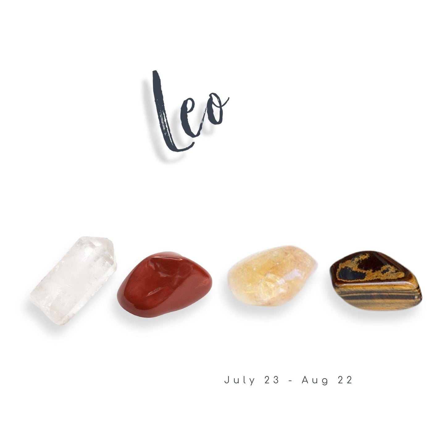 Leo Zodiac Crystal Set - Energy Wicks