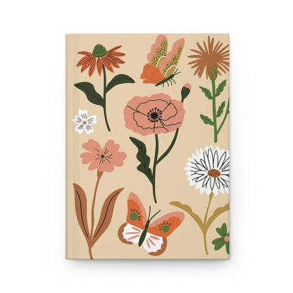 Fall Flowers Hardcover Journal | Lined Pages by Montret