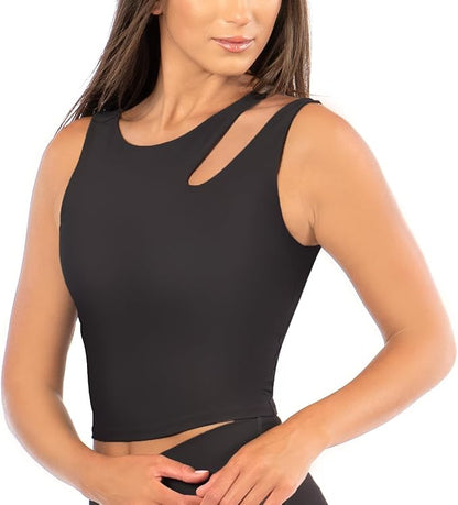 MIDI CUT OUT SHOULDER BRA by Kadi