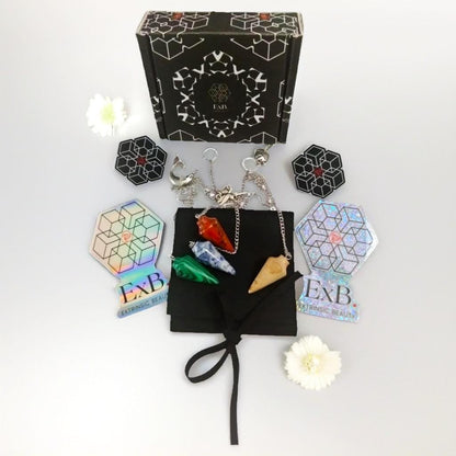 Natural Healing Crystal Pendant Necklace, Multiple Gemstone Options, 925 Sterling Silver Curb Chain