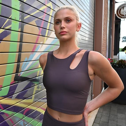 MIDI CUT OUT SHOULDER BRA by Kadi