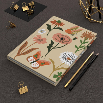 Fall Flowers Hardcover Journal | Lined Pages by Montret