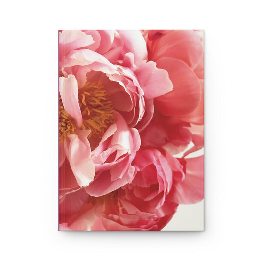 Pink Peony Hardcover Matte Journal | Lined Pages by Montret