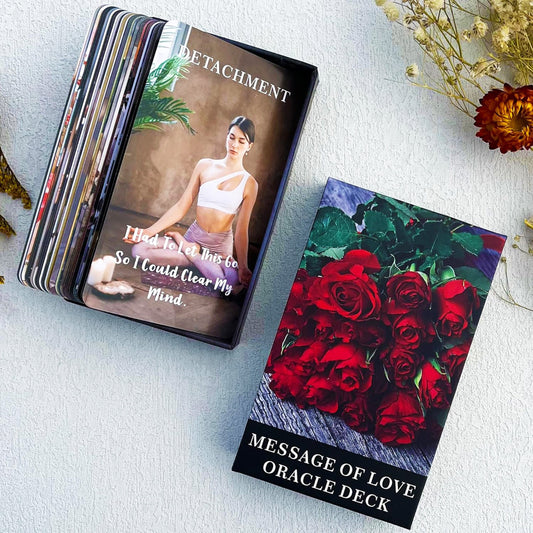 Message of Love Oracle Deck: 54 Oracle Cards for twin flame reading, love reading, relationship reading by WILDKARTZ