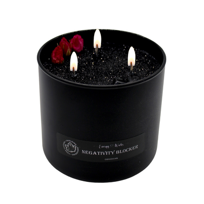 Negativity Blocker 3 Wick Candle - Energy Wicks