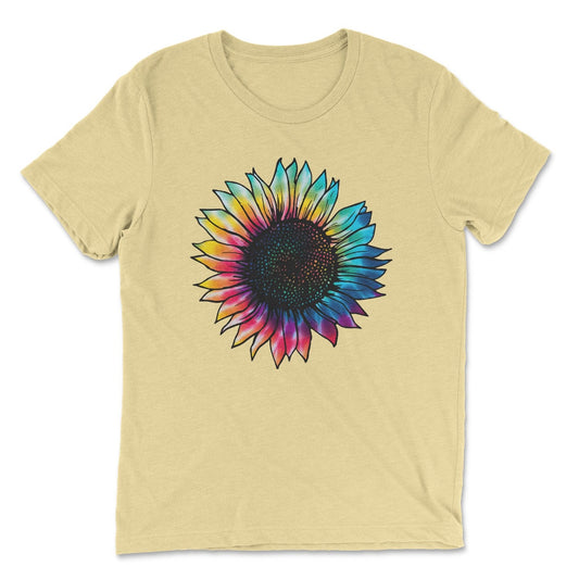 Tie Dye Sunflower Tee by Friday Night Waffles