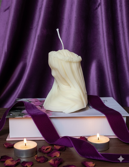 Large Veiled Lady Sculpture Candle by Crazy About Candles