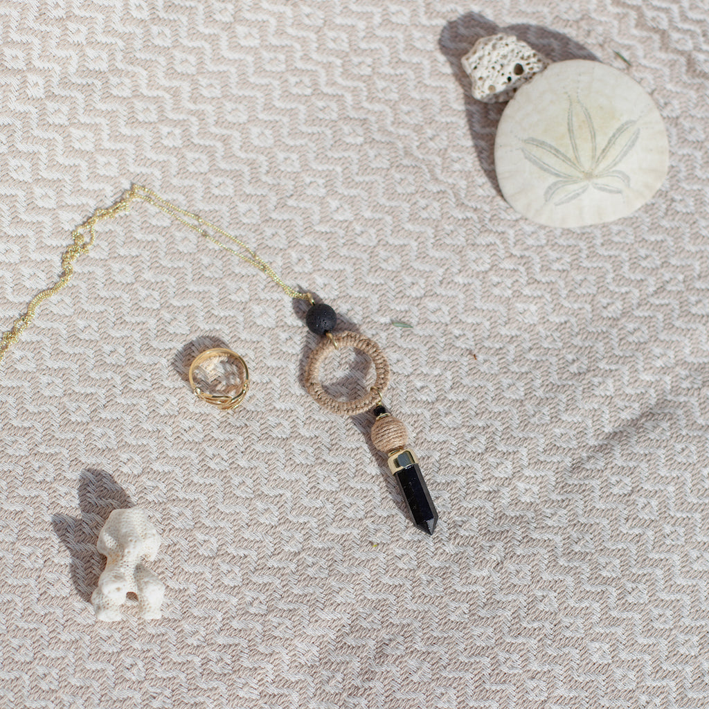 black crystal necklace