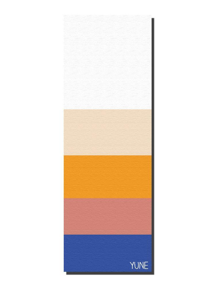 Yoga Mat | 6mm Thick | Striped | Non-Slip | Eco Friendly | Yune Yoga | Bondi - Yune Yoga