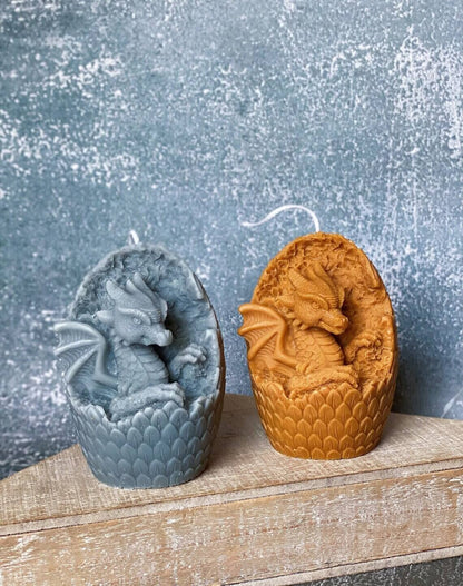 Magical Dragon’s Egg Candle – Handcrafted Soy Wax for Unique Decor