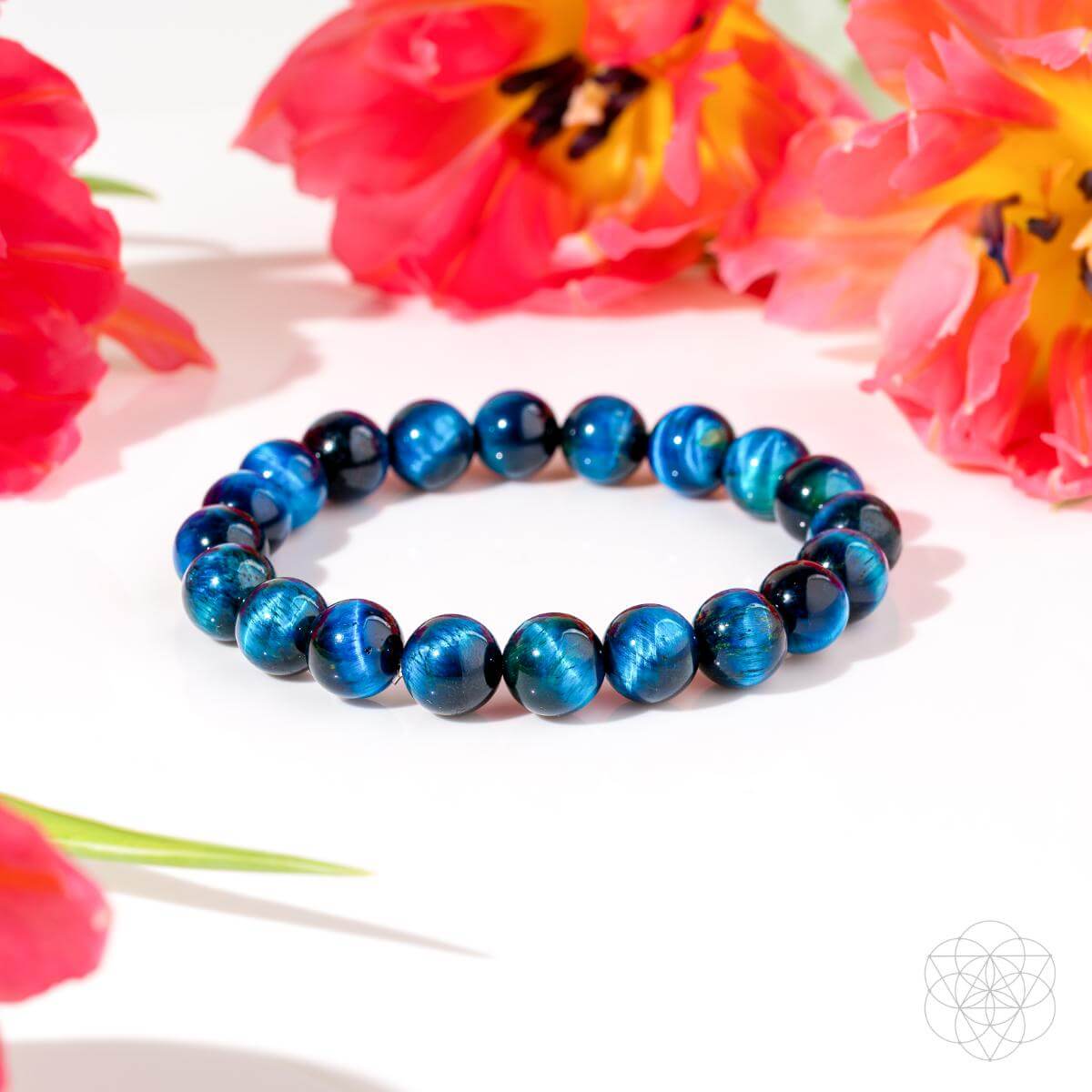 Hawk’s Focus – Royal Blue Tiger’s Eye Bracelet