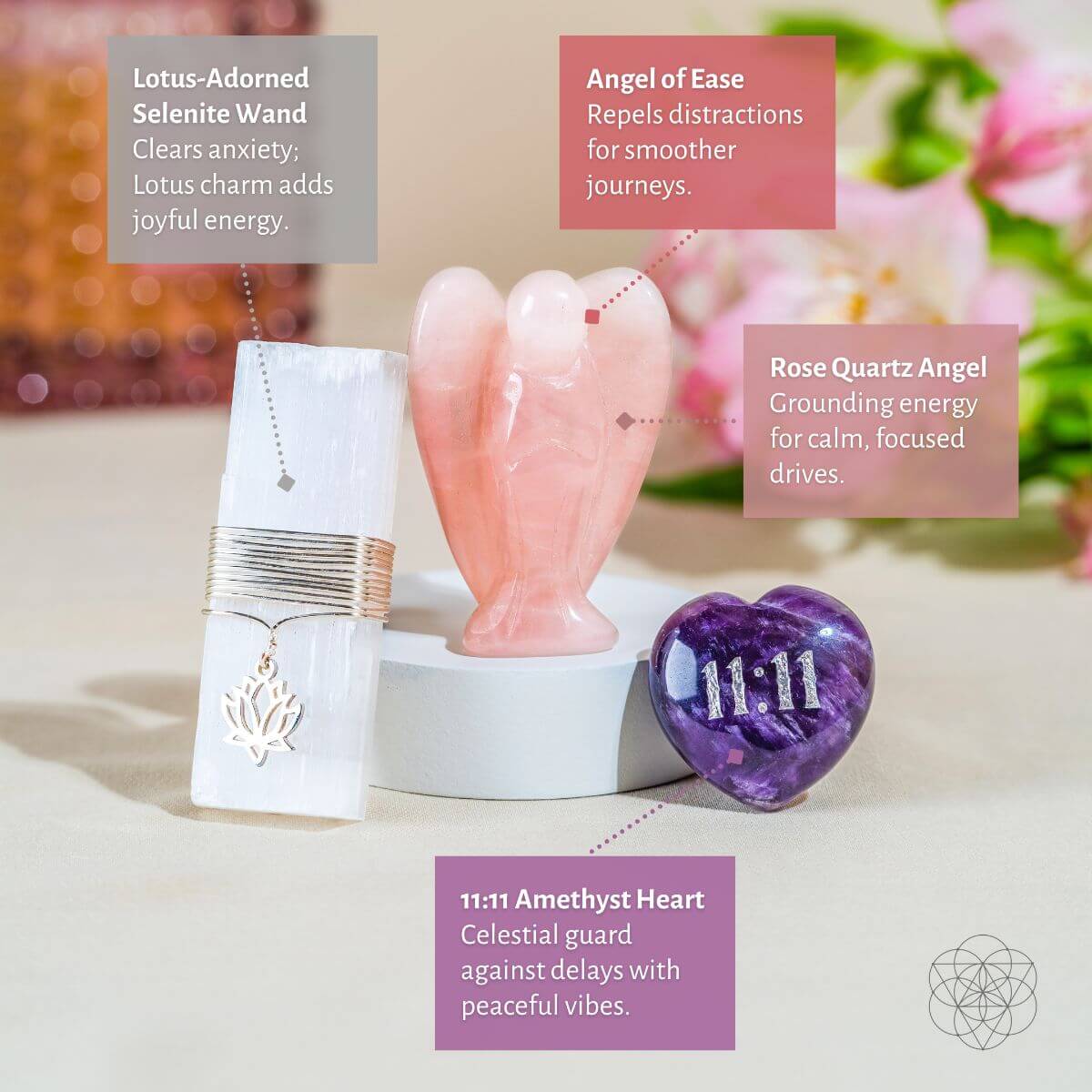 I Am Very Lucky - 11:11 Blessed Car Crystal Kit