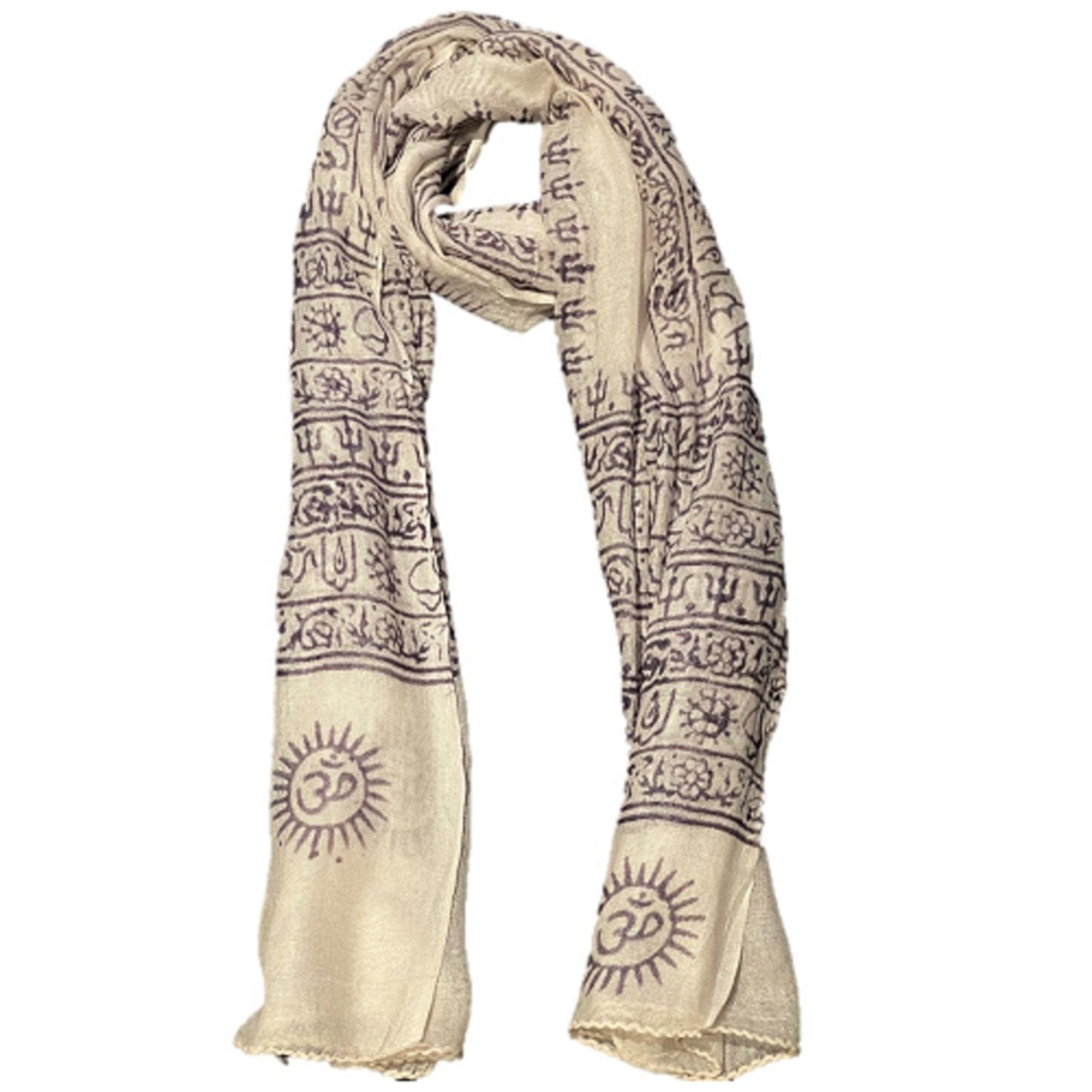 OM Ganesha Mantra Meditation Prayer Shawl by OMSutra