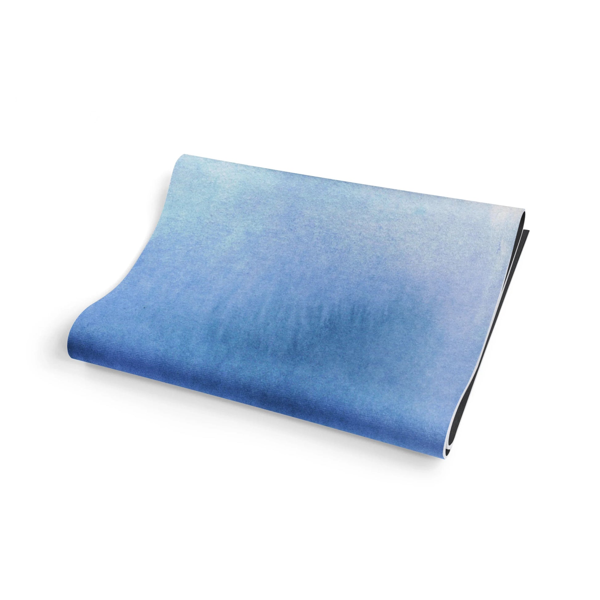 Blue gradient fabric on a white background