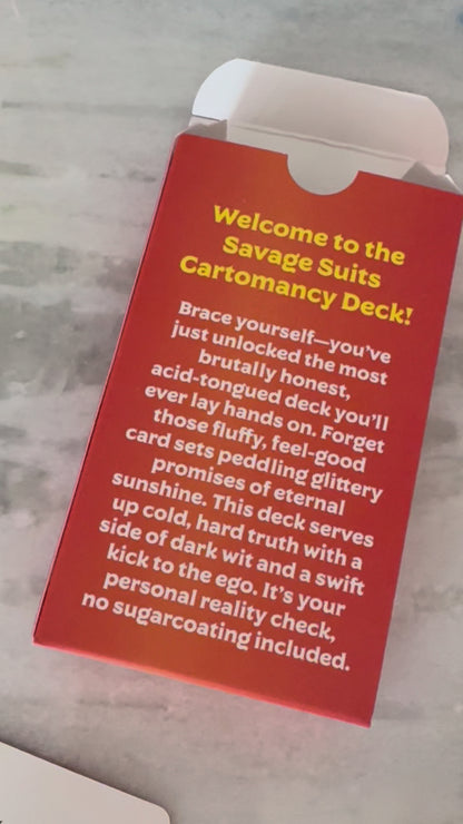 Savage Suits & Twisted Truths Cartomancy Deck Duo for Truth Seekers