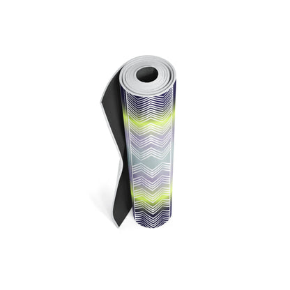 Roll of paper with a colorful pattern on a white background